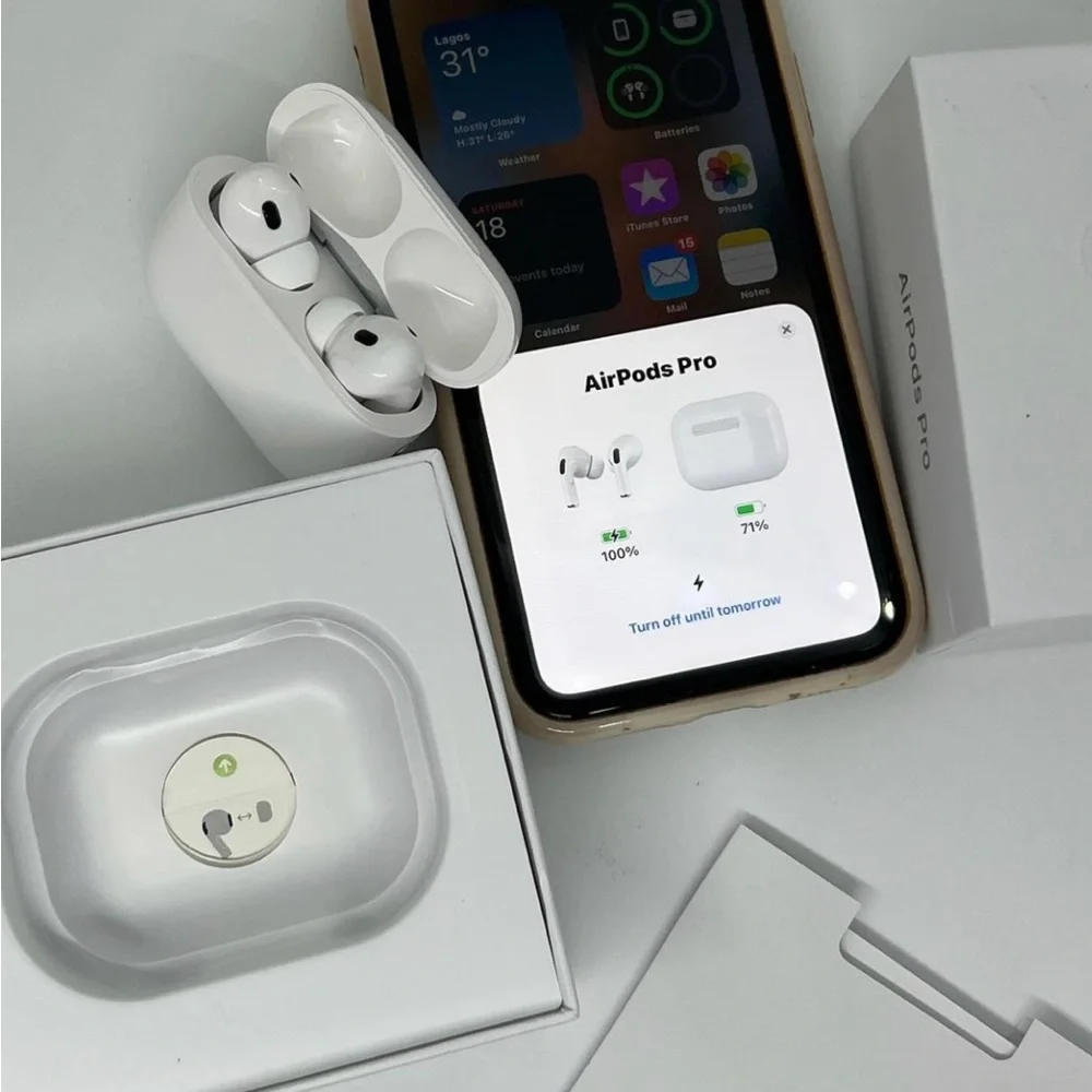 Apple White AirPods Pro Headset with Charging Case